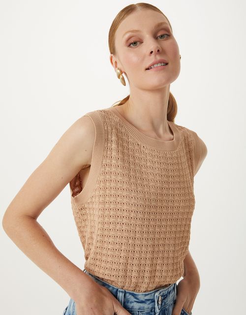 Blusa tricot textura khaki