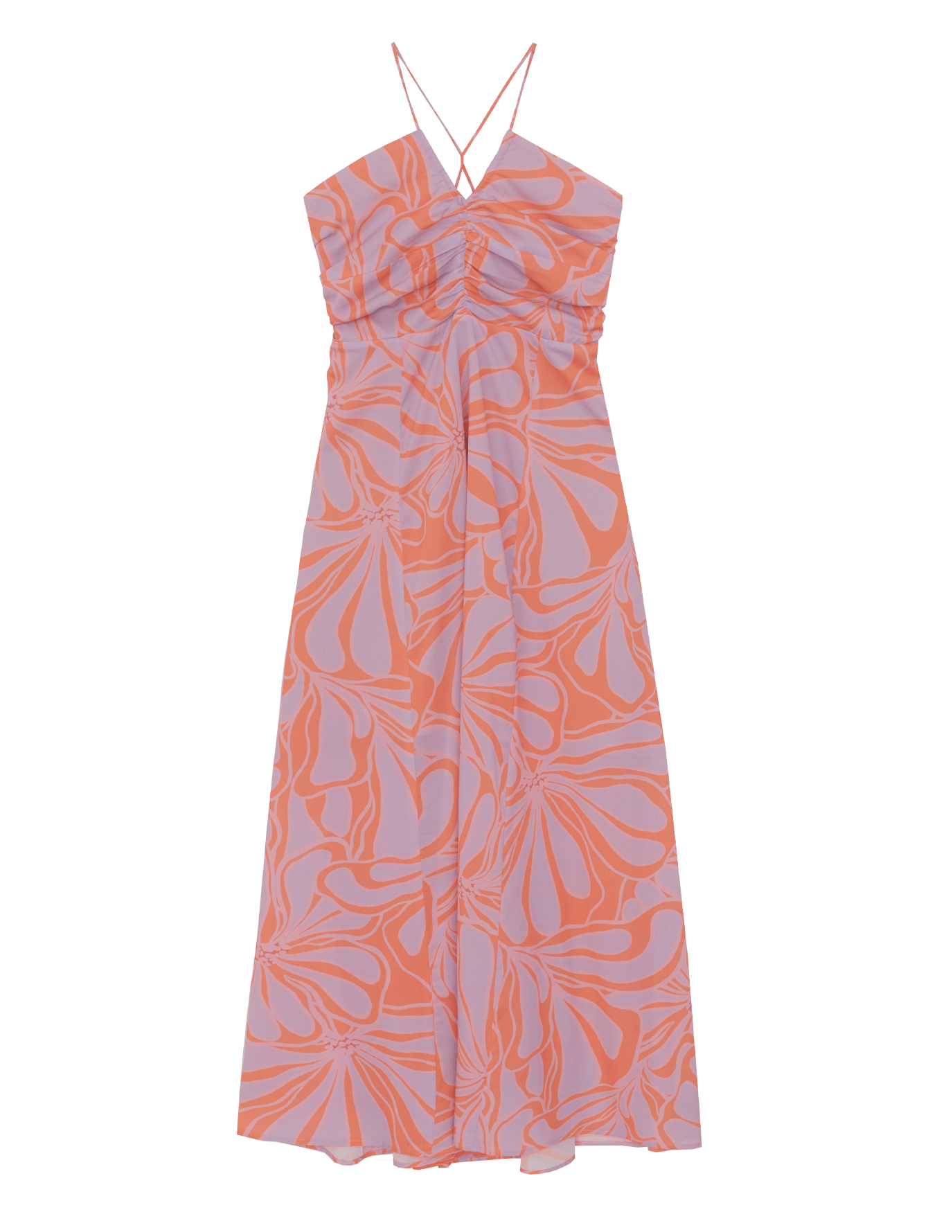 Vestido midi floral ondas - vestidos - SHOULDER