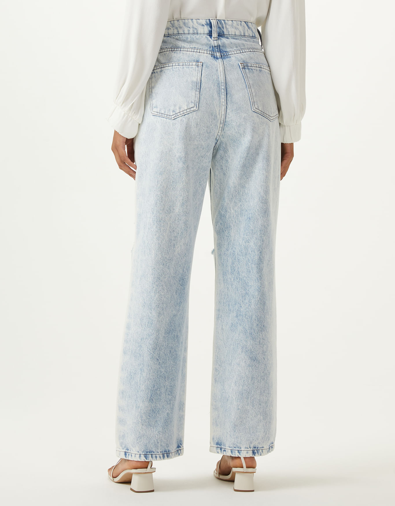 Calça jeans wide - calças jeans - SHOULDER