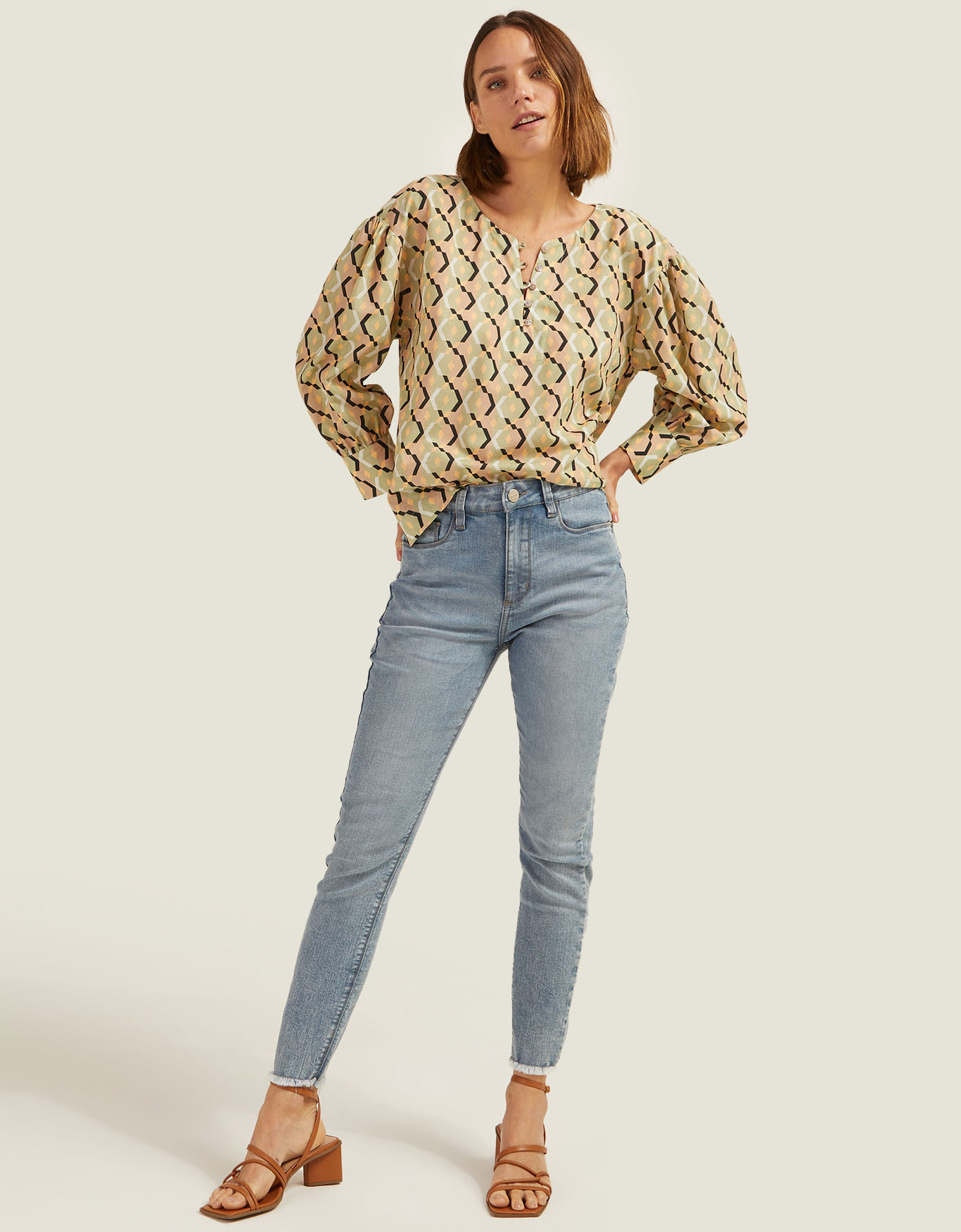 Calça jeans skinny cintura alta - calças jeans - SHOULDER