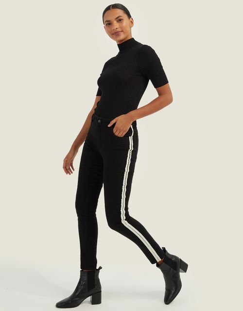 Calça color skinny faixa cintura média