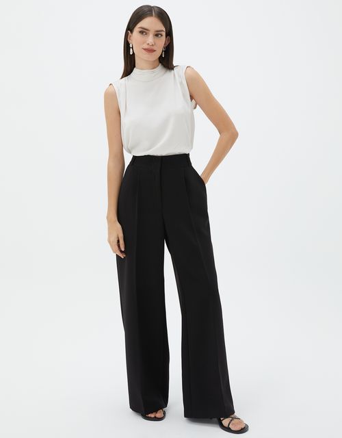 Calça reta alfaiatada