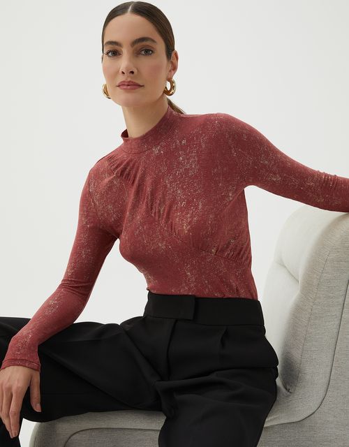 Blusa franzida