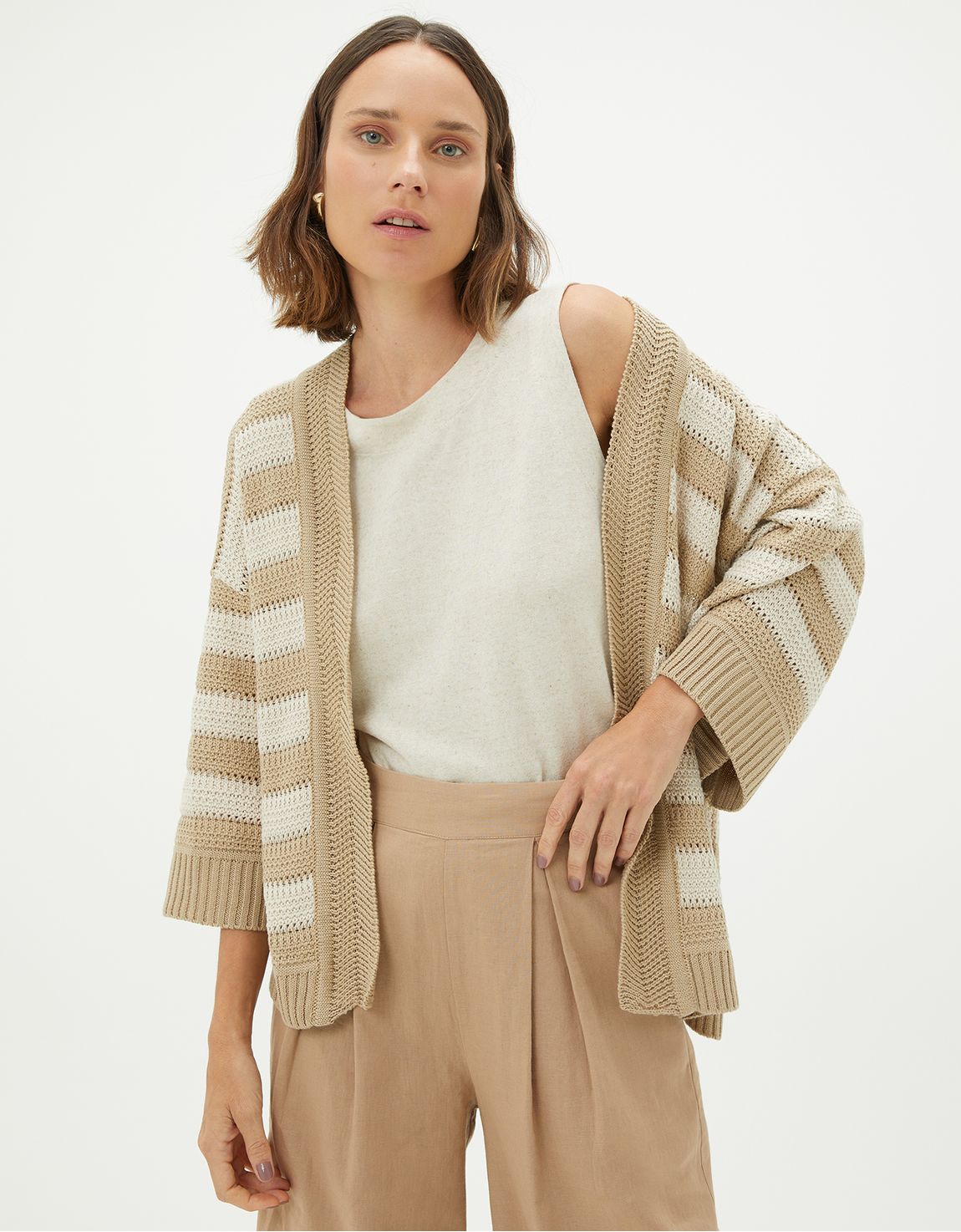 Cardigan tricot listra