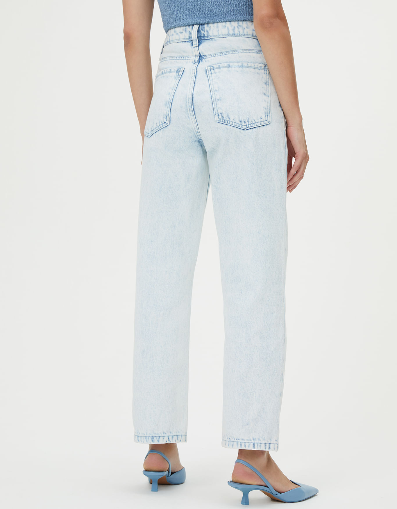 Calça jeans loose fit delavê - calças jeans - SHOULDER