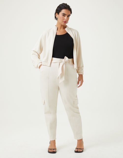 Calça malha cargo 360 natural