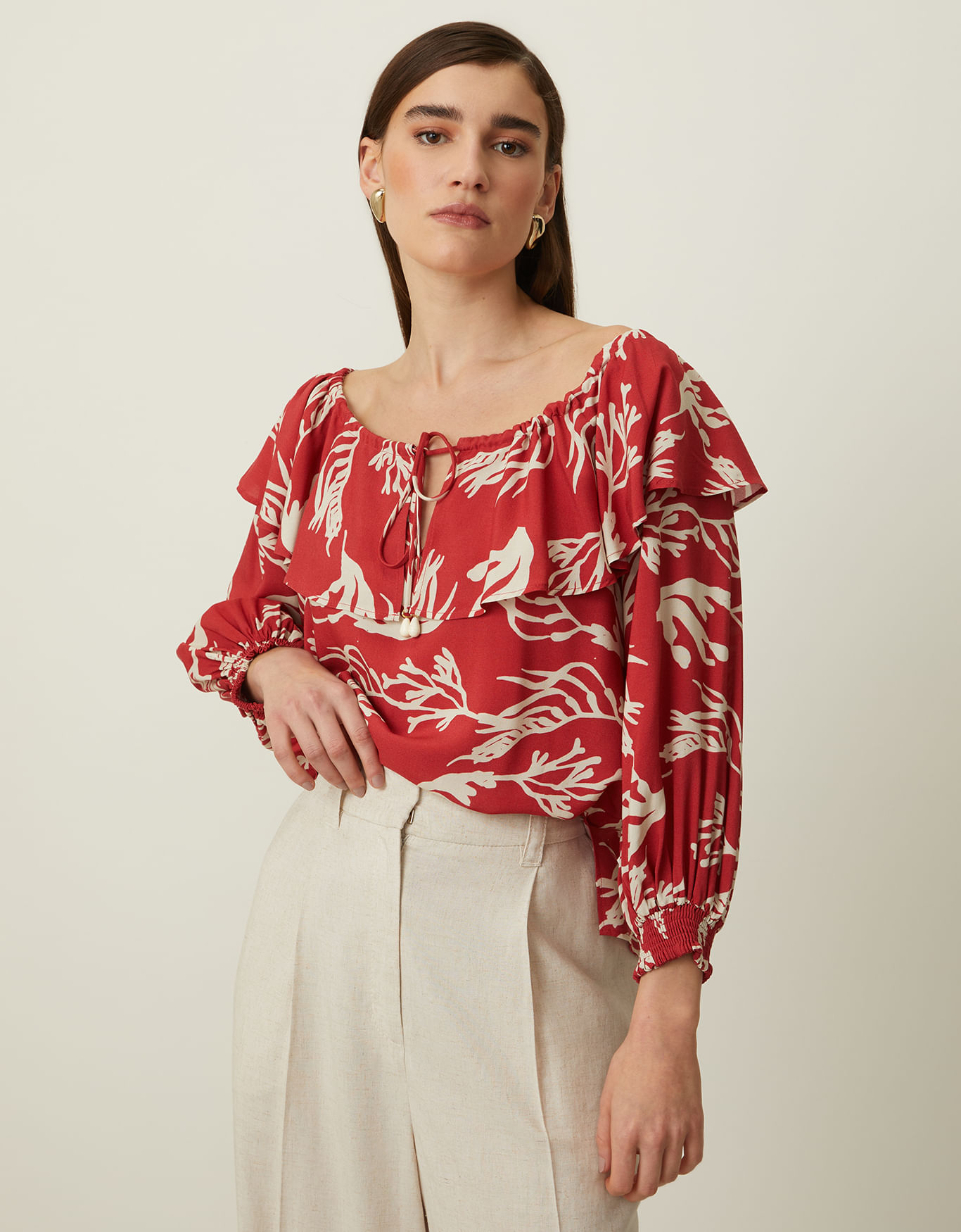 Blusa alga marinha mini - blusas - SHOULDER