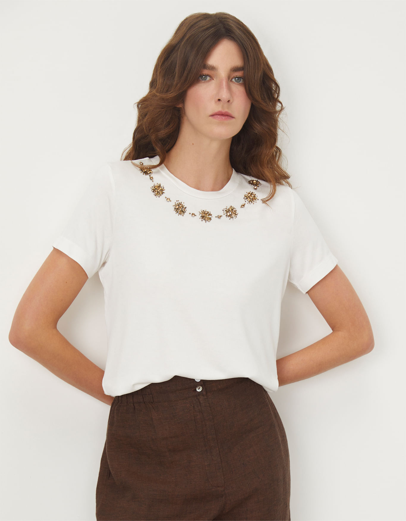 T-shirt coconut mini bordado - camisetas - SHOULDER