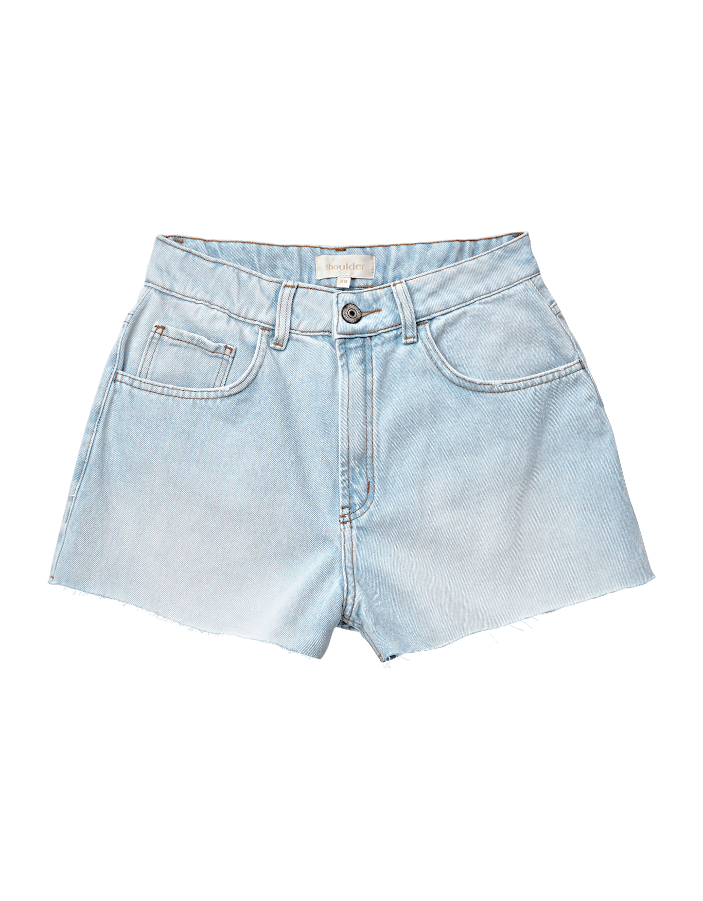 Shorts jeans claro barra à fio - shorts - SHOULDER