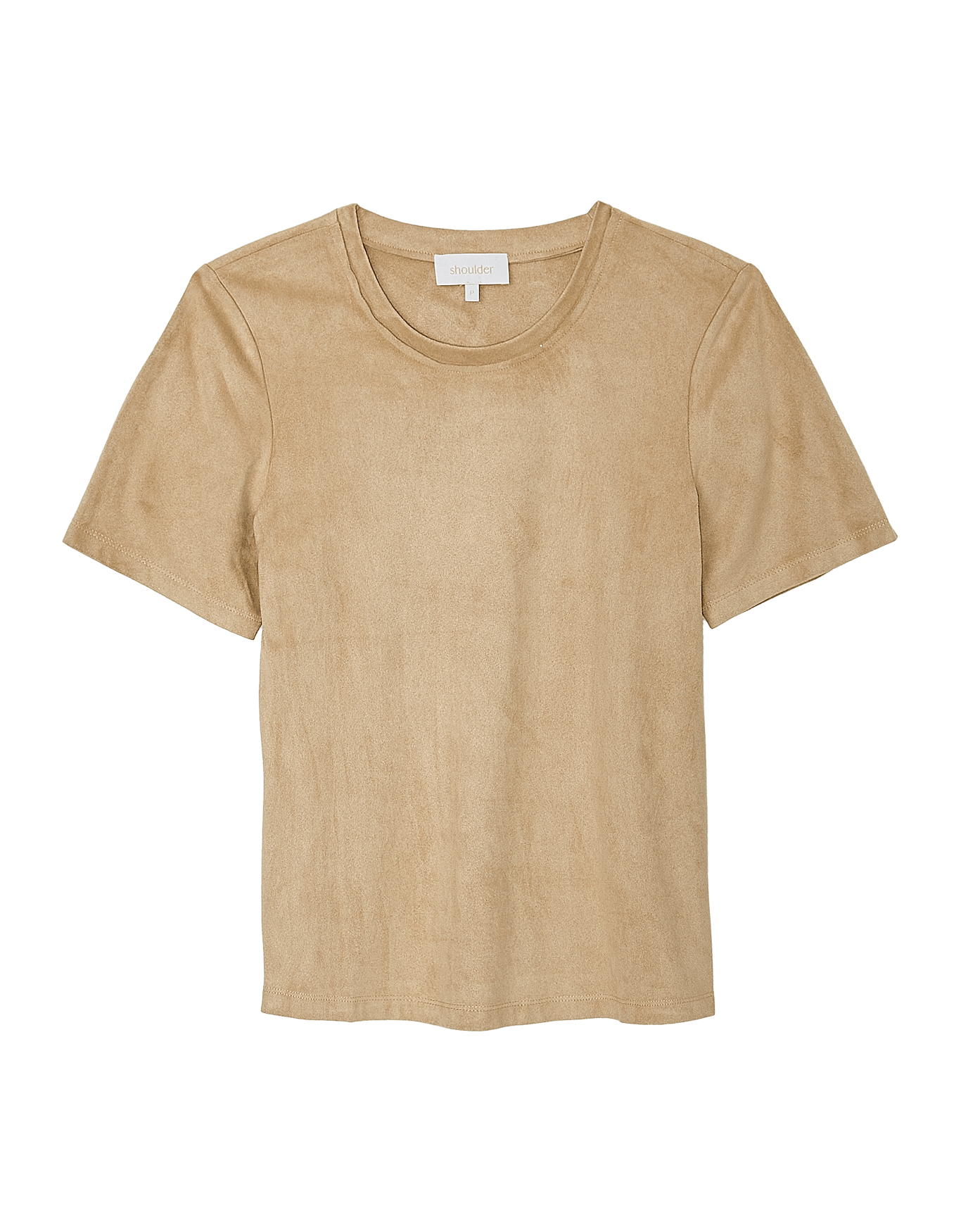 T-shirt suede khaki - camisetas - SHOULDER