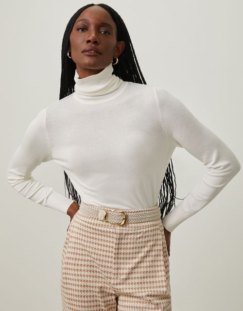 Blusa tricot básico gola