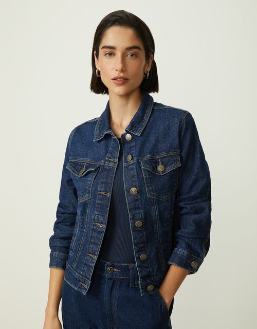 Jaqueta jeans básica