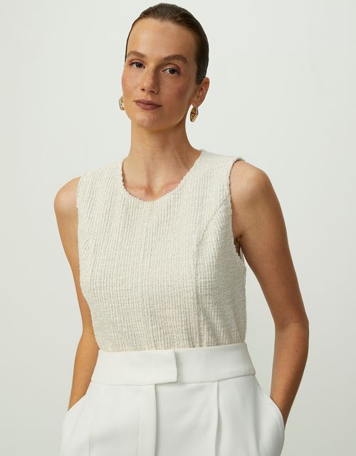 Blusa malha texturizada 360