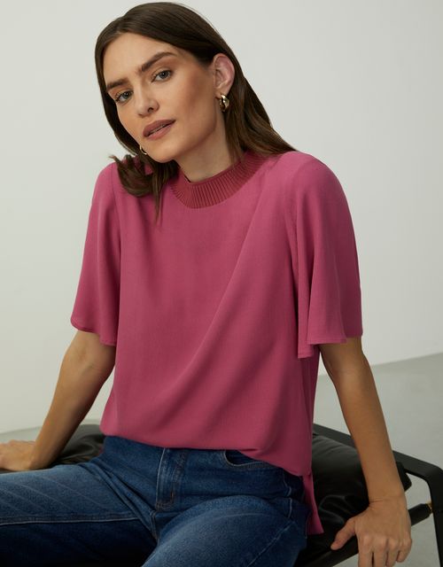 Blusa brasília framboesa
