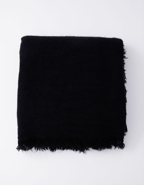 Lenço texturizado preto