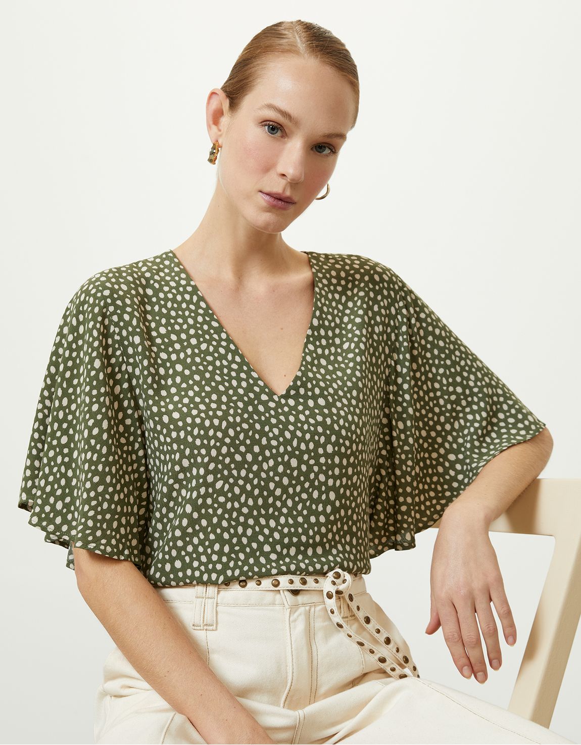Blusa poá militar