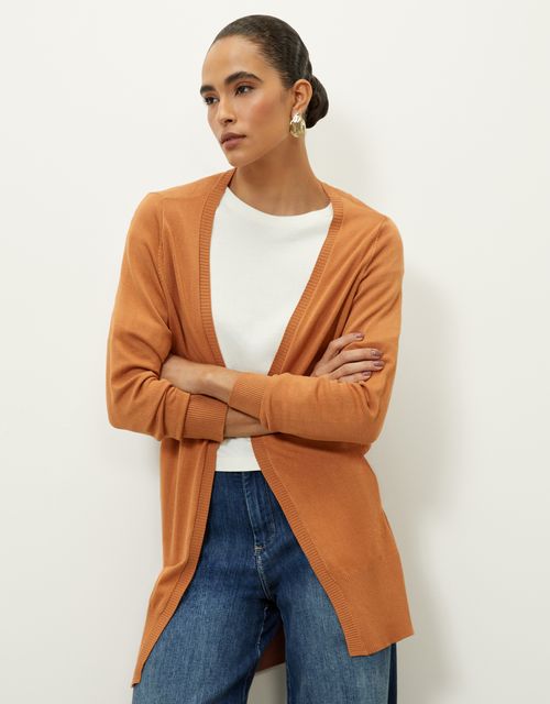 Cardigan tricot camel