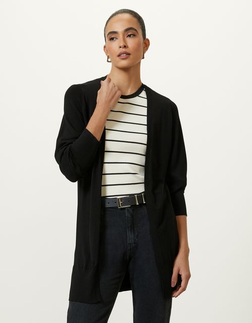 Cardigan tricot preto