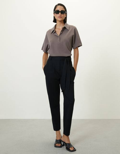 Calça slim alfaiataria faixa preta 360