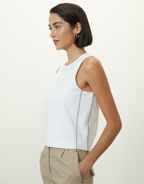 Regata friso alfaiataria off white 360