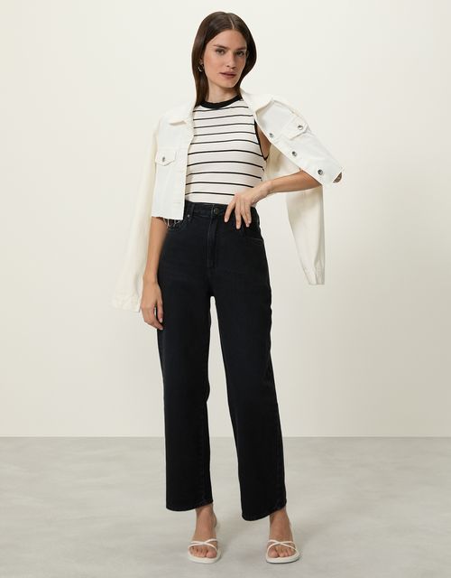 Calça black jeans reta