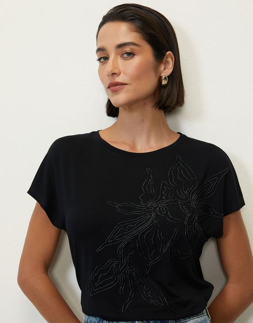 T-shirt folhagem cordonê