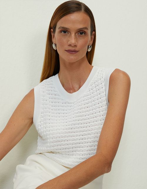 Regata tricot textura off white