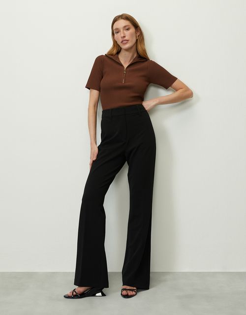Calça  boot cut crepe 360