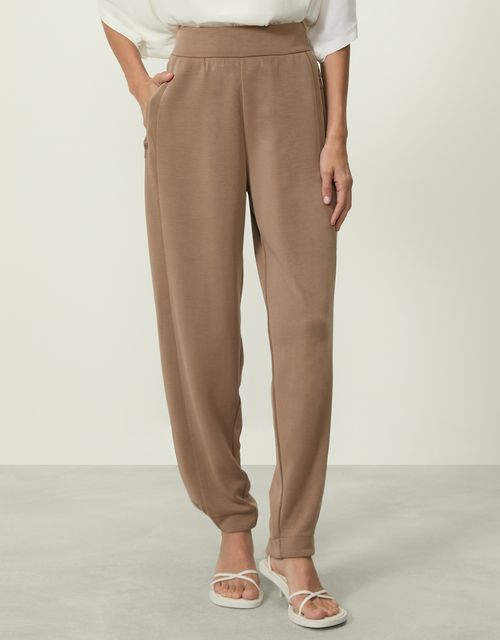 Calça jogger soft touch fumê 360
