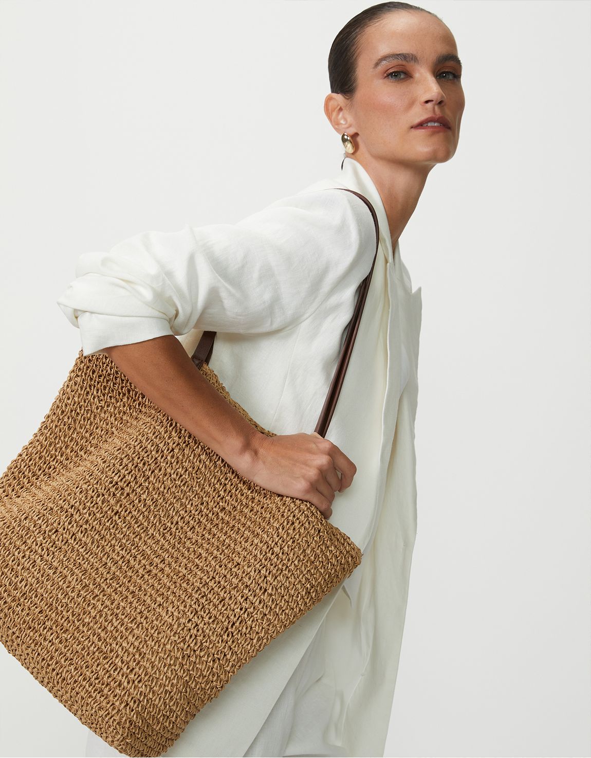 Bolsa palha mescla natural