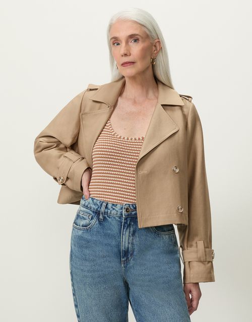 Trench coat cropped