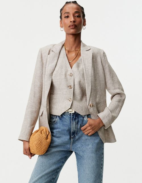 Blazer mini pied poule
