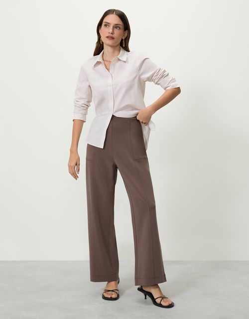 Calça reta piquet 360