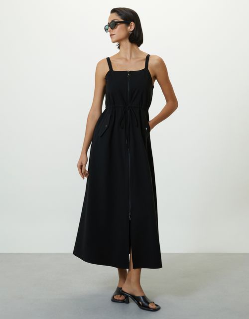 Vestido zíper frontal