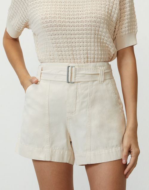 Shorts sarja cinto