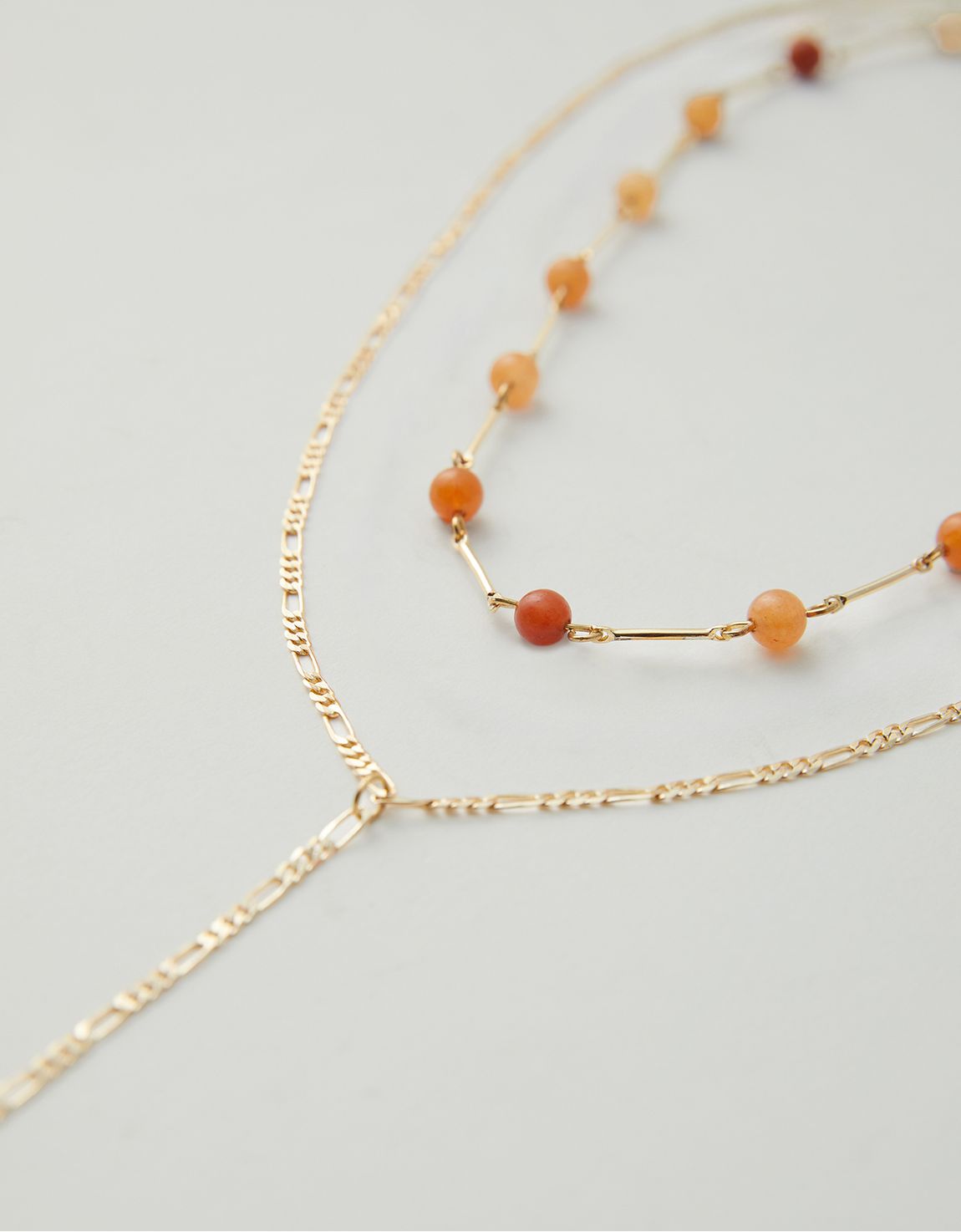 Conjunto de colares pedras calcita