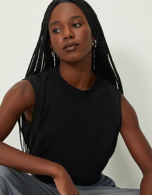 Blusa reta retilínea