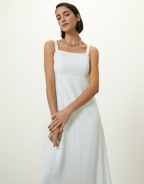 Vestido midi alça larga