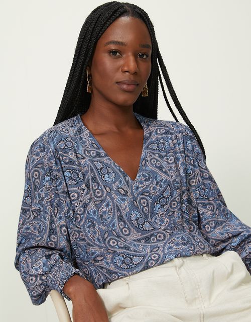 Blusa cashmere azul