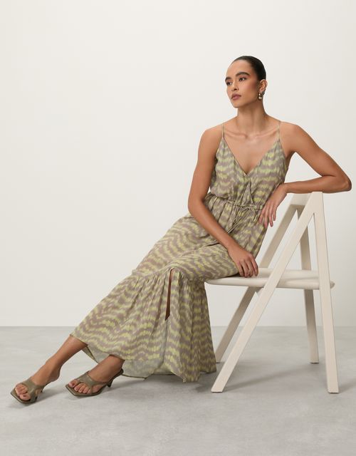 Vestido textura fumê