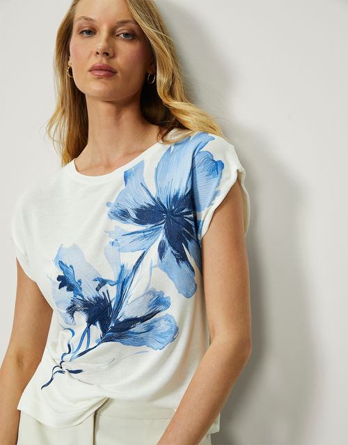 T-shirt pintura floral