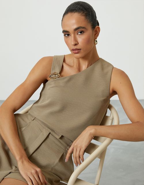 Blusa alça assimétrica