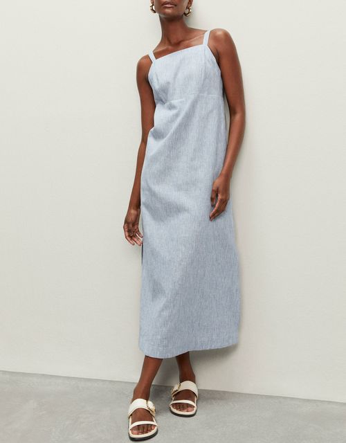 Vestido midi reto