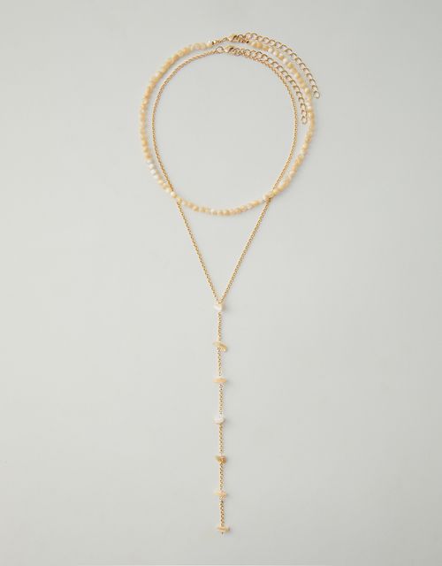 Conjunto de colares madrepérola gravatin