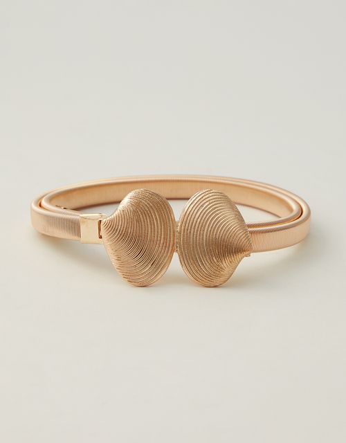 Cinto bijoux fivela conchas