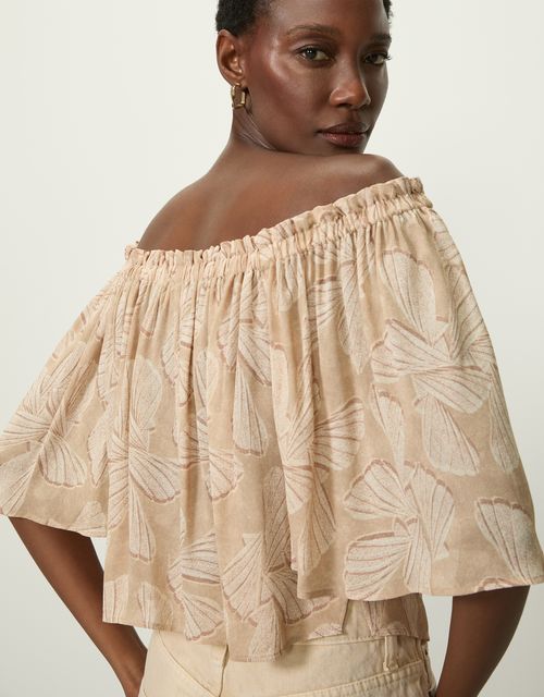 Blusa concha borboleta