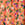 Vestido curto pincelada botanica coral