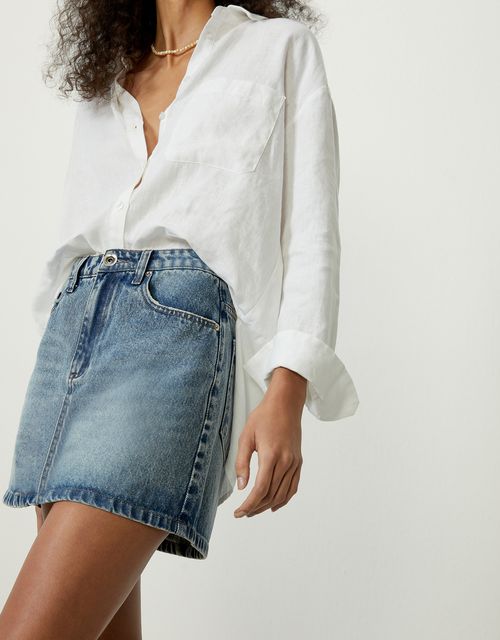 Saia jeans five pockets