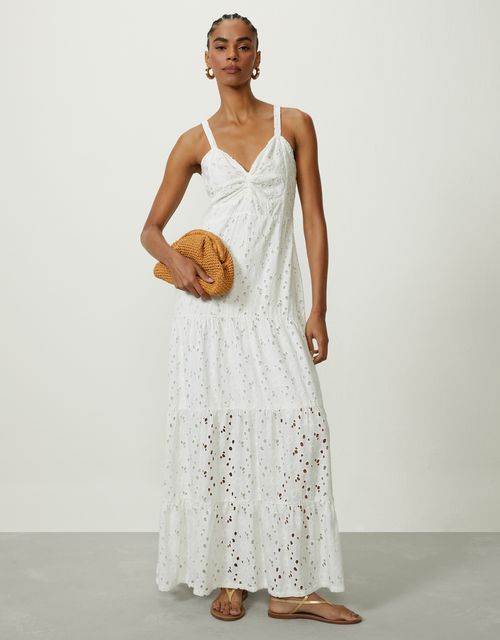 Vestido amarração busto laise