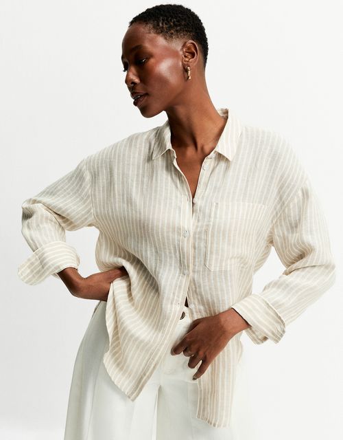 Camisa ampla listrada